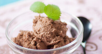 Шоколадное мороженое из авокадо